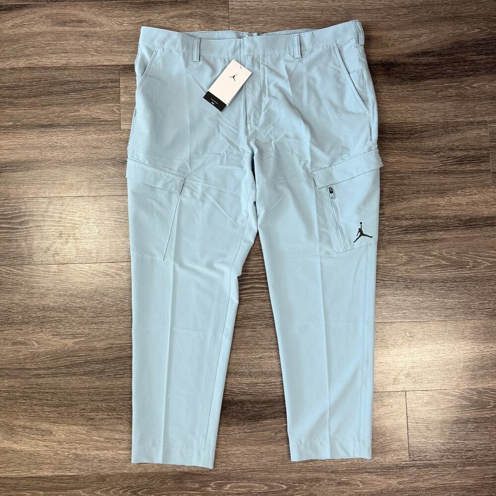 Nike Air Jordan Golf Men's 38x30 Repel Sky Blue Cargo Pants Slim Fit DZ0542-436 - Picture 2 of 5